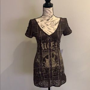 Guess top with lace.